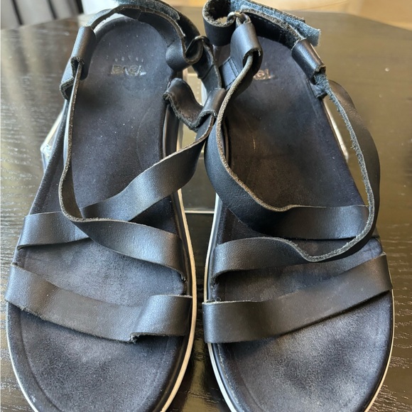 Teva Shoes - Teva Black Minimalist Sandals with  Straps Women’s Size 9